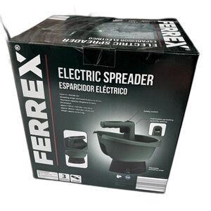 Ferrex Electric Spreader – Lawn & Garden Tool, New in Box, Outdoor Use